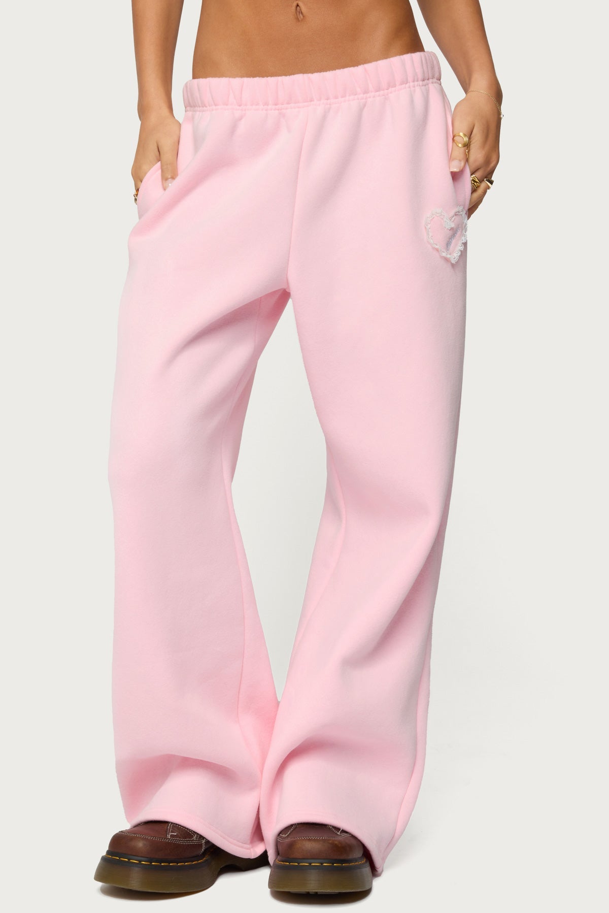 Love Edikted Wide Leg Joggers