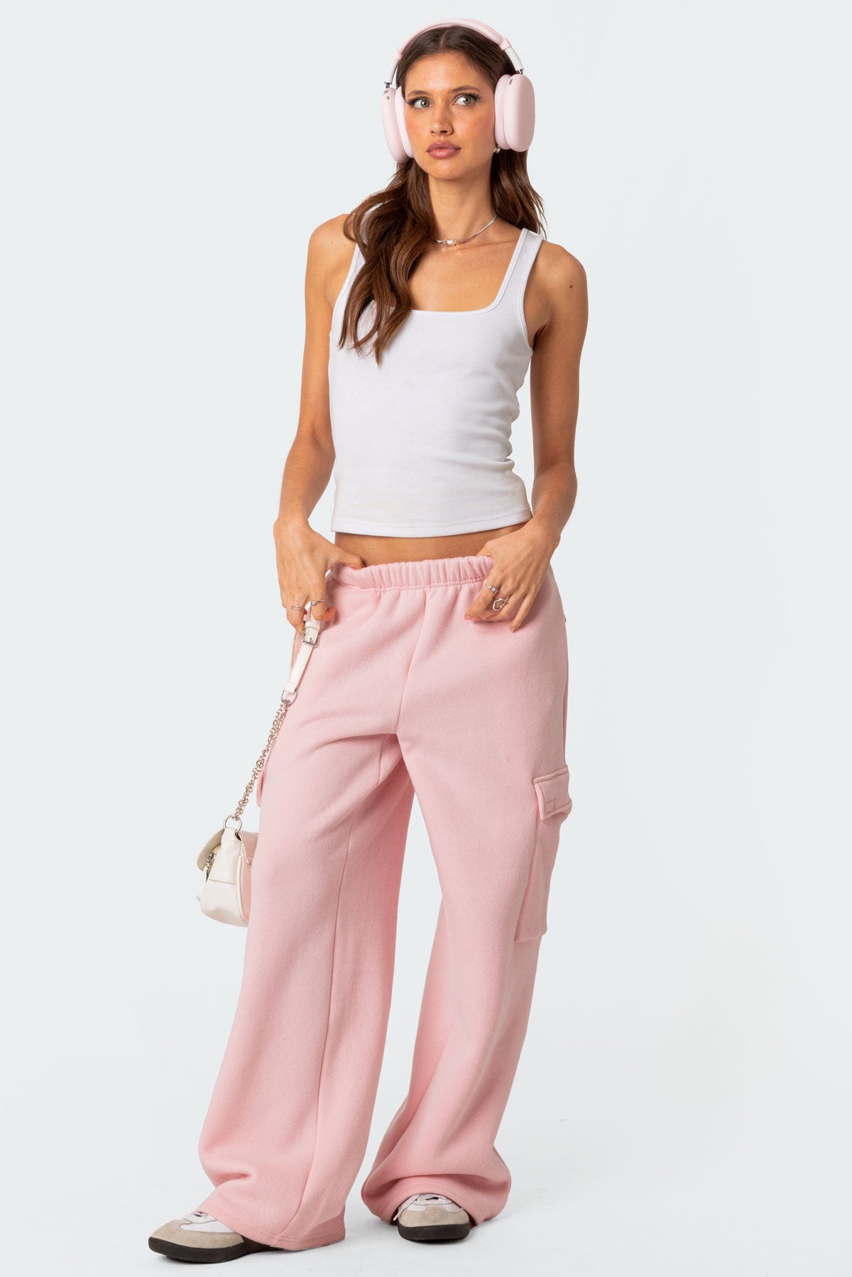 Wide Leg Cargo Joggers
