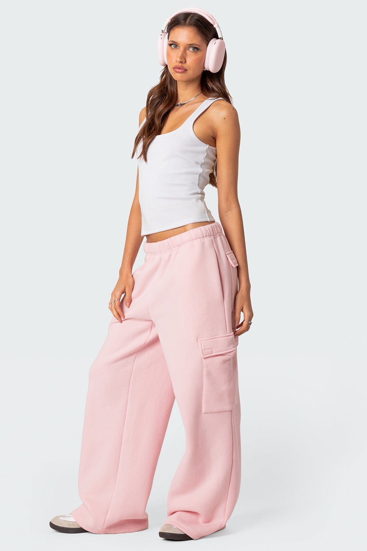 Wide Leg Cargo Joggers