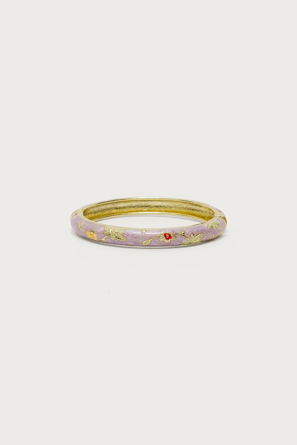 Vintage Floral Bangle Bracelet