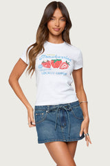 Fresh Strawberries Graphic T Shirt