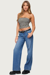 Betsana Striped Tube Top