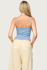 Hemsley Striped Ribbed Tank Top