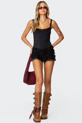 Lacey Ruffled Romper