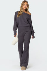 Plush Flared Trousers