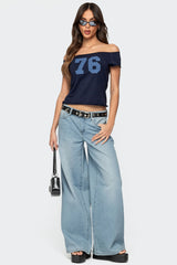 Ripley Distressed Low Rise Jeans