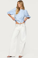 Quincy Studded Low Rise Jeans