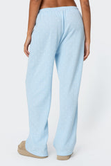 Petal Printed Waffle Trousers