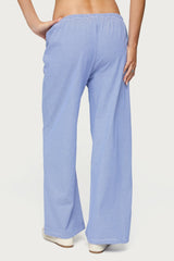 Petite Olivia Striped Loose Fit Trousers
