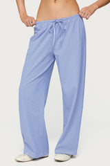 Petite Olivia Striped Loose Fit Trousers