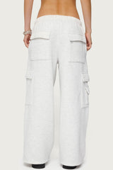 Petite Wide Leg Cargo Joggers