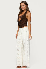 Issey Layered Bra Cowl Neck Top