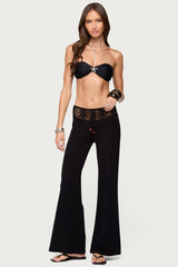 Kirsty Crochet Waist Knit Trousers