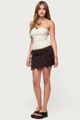 Chrystal Cut Out Tube Top