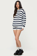 Amaris Striped Knit Shorts