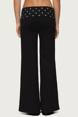 Reeva Polka Dot Fold Over Trousers