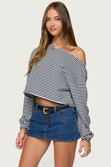 Aveline Off Shoulder Light Sweatshirt