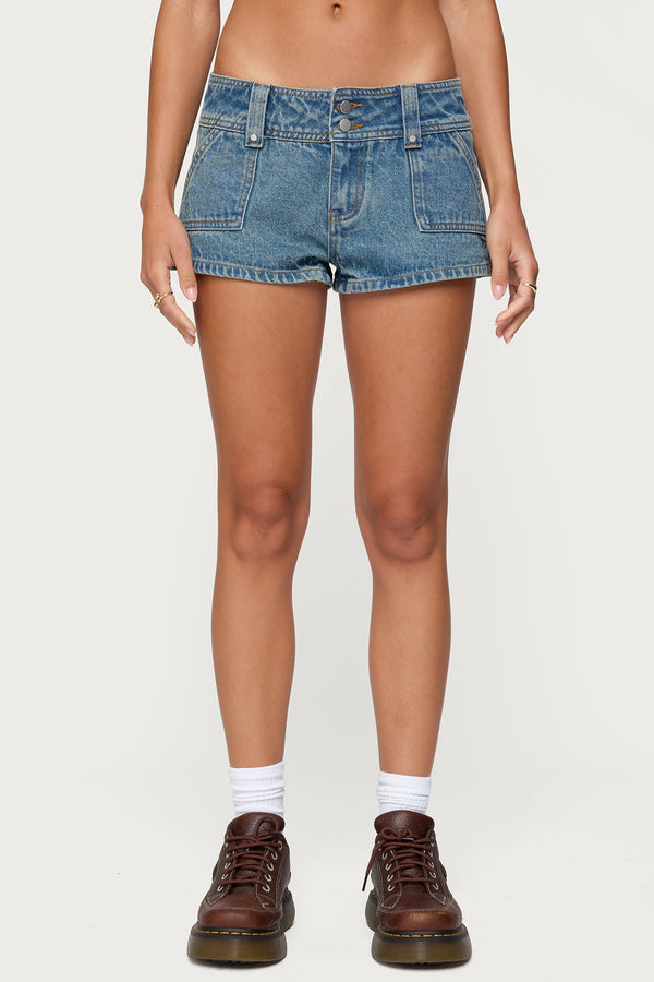 Keinan Low Rise Denim Shorts
