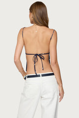Jinx Polka Dot Open-Back Top