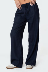 Yasmine Linen Look Trousers
