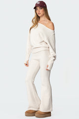Plush Flared Trousers