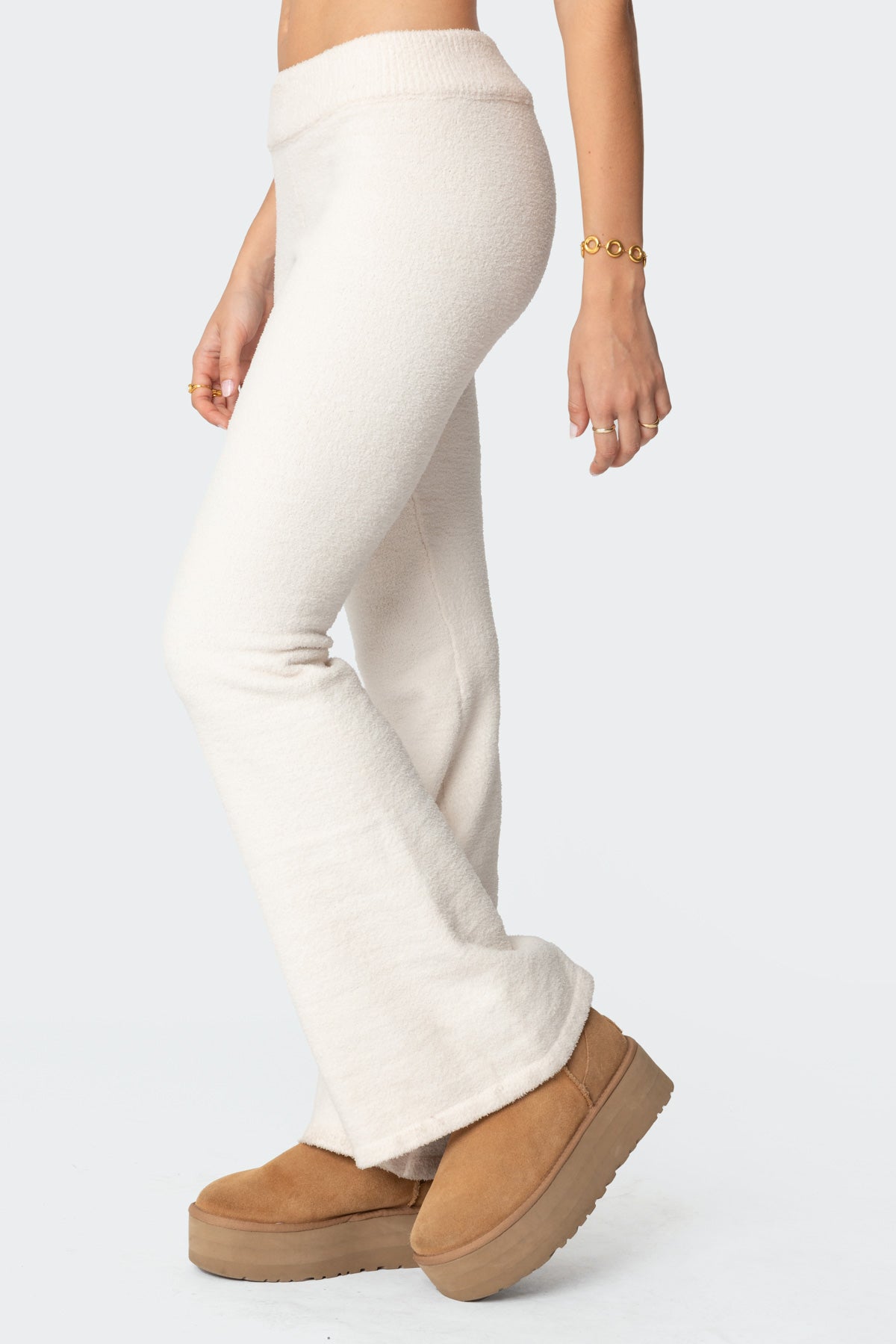 Plush Flared Trousers