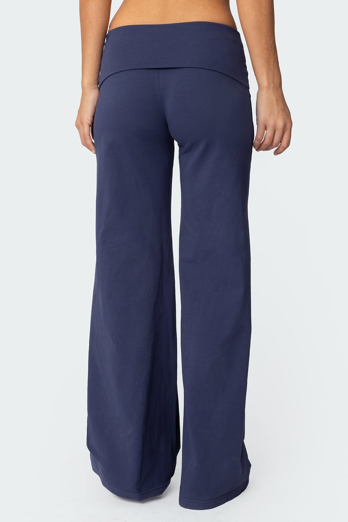 Wide Leg Fold Over Trousers