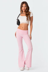 Naomi Fold Over Flared Leggings