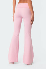 Naomi Fold Over Flared Leggings