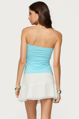 Seaborn Strapless Twist Front Top
