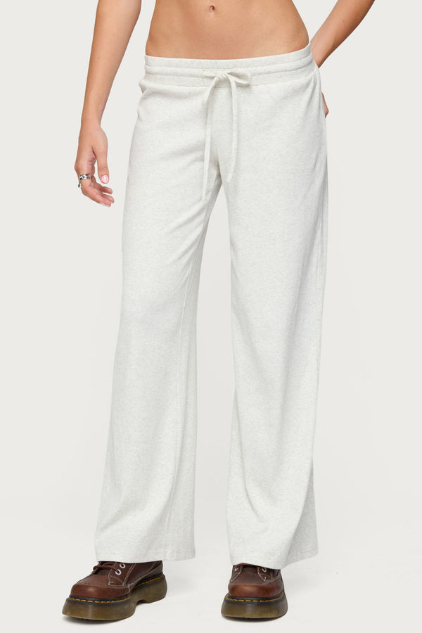 Cicilia Straight Leg Ribbed Joggers