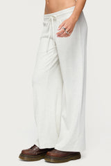 Cicilia Straight Leg Ribbed Joggers