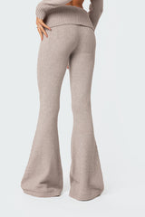 Desiree Knitted Low Rise Fold Over Trousers